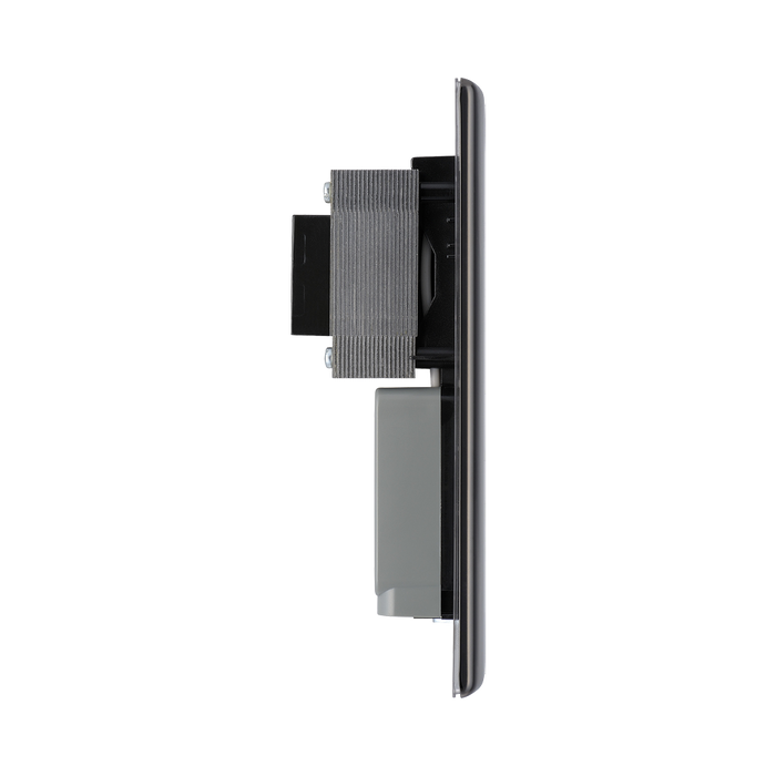 BG Nexus Metal Black Nickel Shaver Socket NBN20B