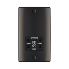 BG Nexus Metal Black Nickel Shaver Socket NBN20B