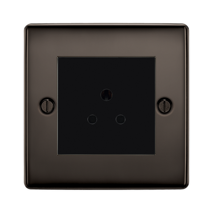 BG Nexus Metal Black Nickel 2A Unswitched Socket NBN28B