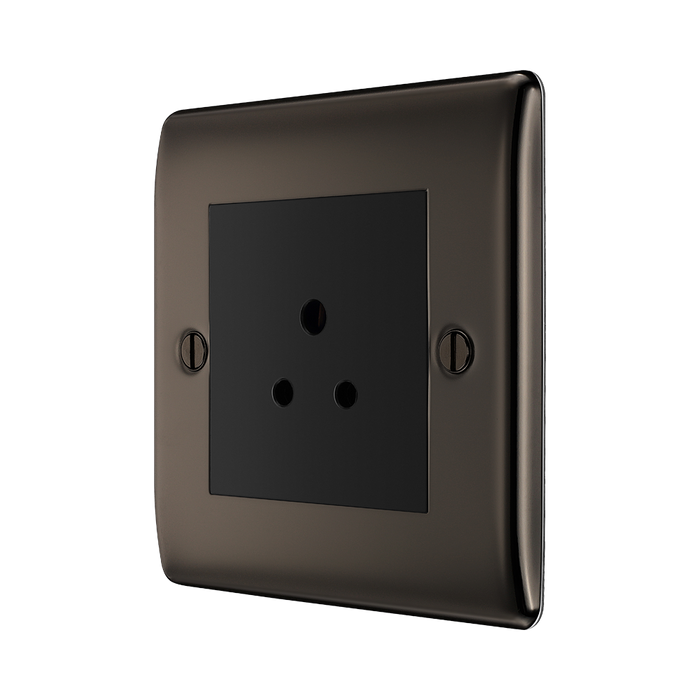 BG Nexus Metal Black Nickel 2A Unswitched Socket NBN28B