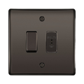 BG Nexus Metal Black Nickel 2W & Emergency Key Switch NBN42EL Available from RS Electrical Supplies