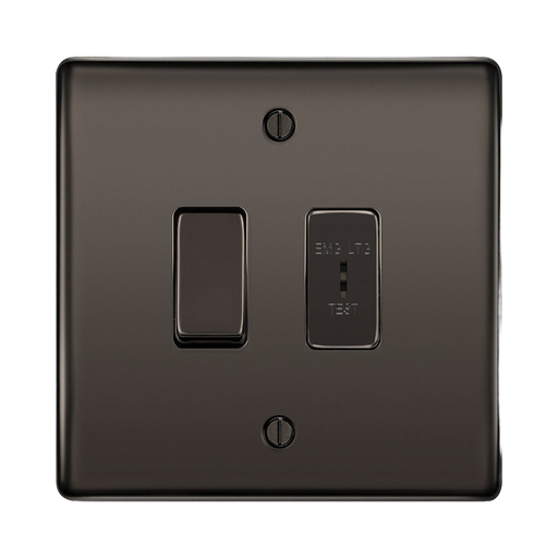 BG Nexus Metal Black Nickel 2W & Emergency Key Switch NBN42EL Available from RS Electrical Supplies