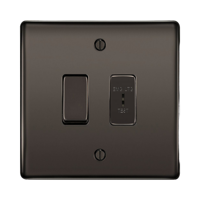 BG Nexus Metal Black Nickel 2W & Emergency Key Switch NBN42EL Available from RS Electrical Supplies