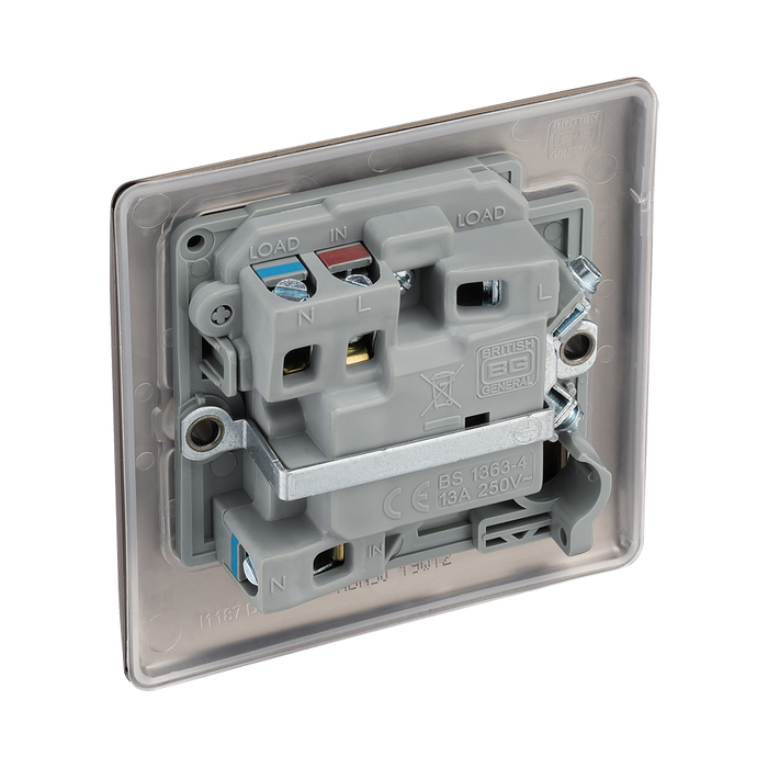 BG Nexus Metal Black Nickel 13A Switched Spur NBN50