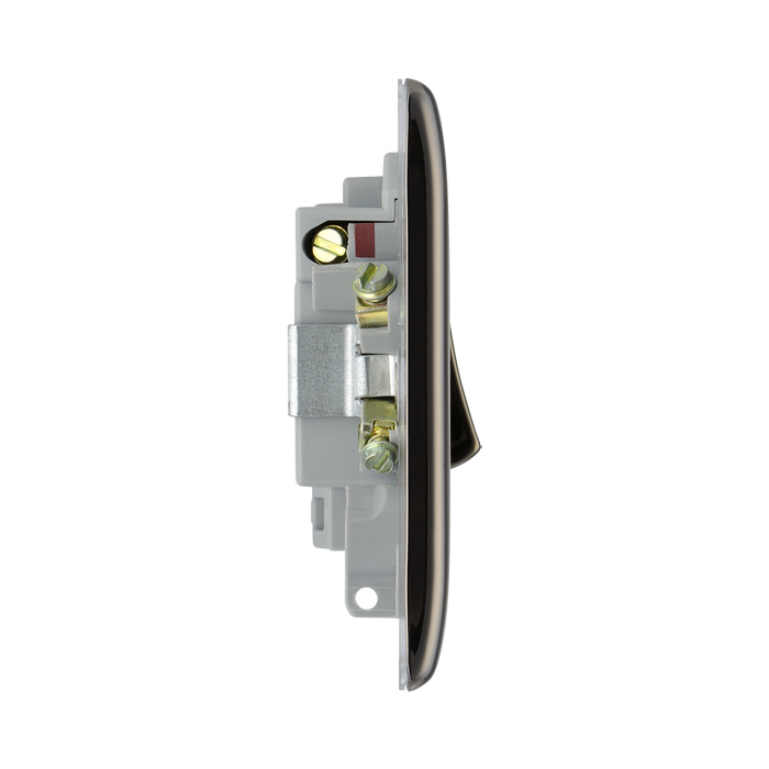 BG Nexus Metal Black Nickel 13A Switched Spur with Neon NBN52