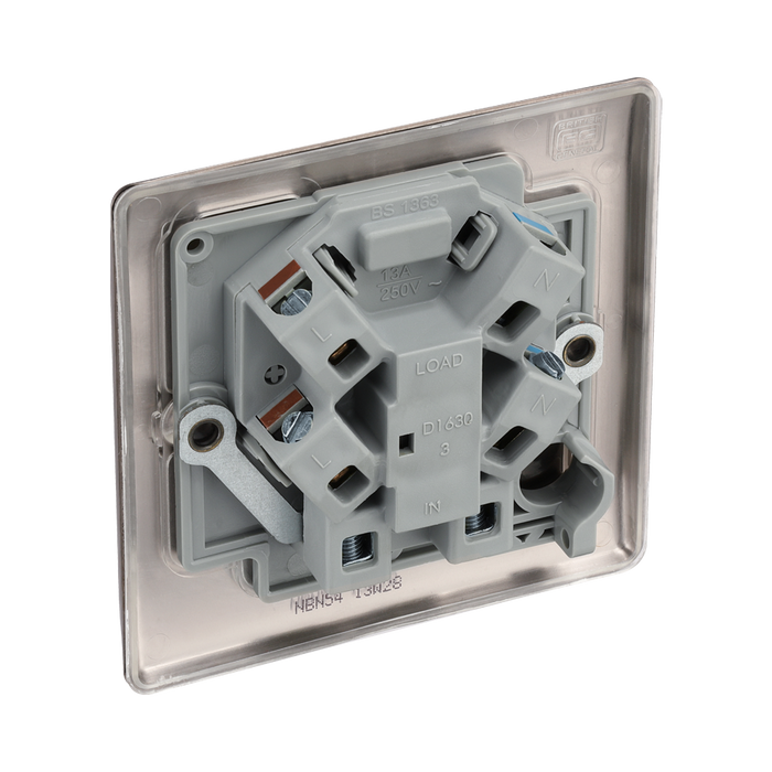 BG Nexus Metal Black Nickel 13A Unswitched Spur NBN54