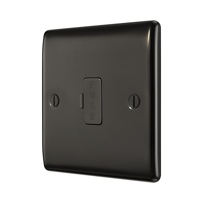 BG Nexus Metal Black Nickel 13A Unswitched Spur NBN54