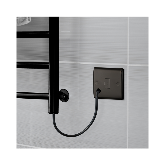 BG Nexus Metal Black Nickel 13A Unswitched Spur with Flex NBN55