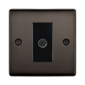 BG Nexus Metal Black Nickel Co-axial Socket NBN60B Available from RS Electrical Supplies