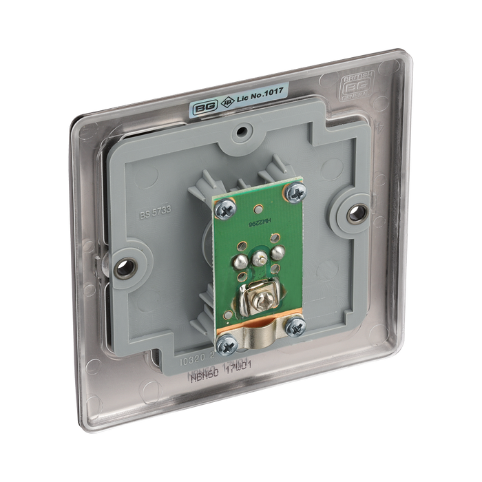 BG Nexus Metal Black Nickel Co-axial Socket NBN60