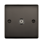 BG Nexus Metal Black Nickel Co-axial Socket NBN60