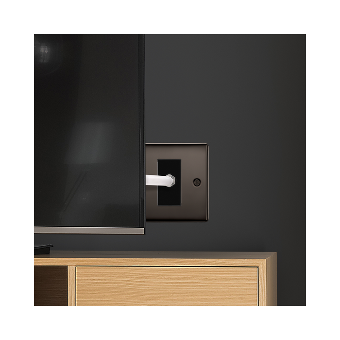 BG Nexus Metal Black Nickel Satellite Socket NBN64B