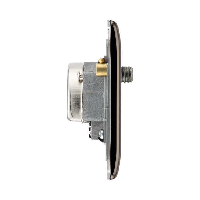 BG Nexus Metal Black Nickel TV/FM/SAT Socket NBN67B