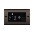 BG Nexus Metal Black Nickel Combination TV Socket NBN68B