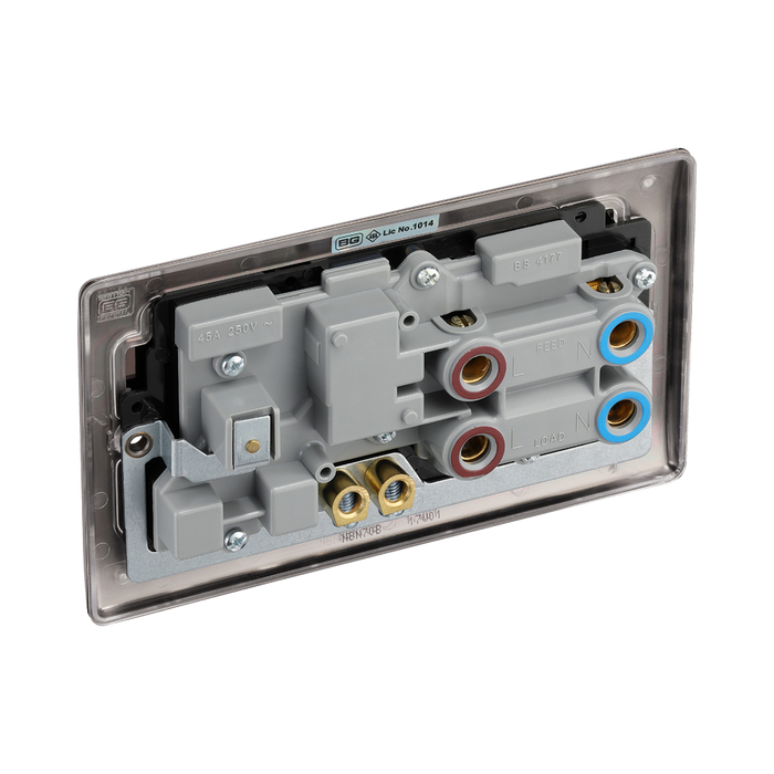 BG Nexus Metal Black Nickel Cooker Switch with 13A Socket NBN70B