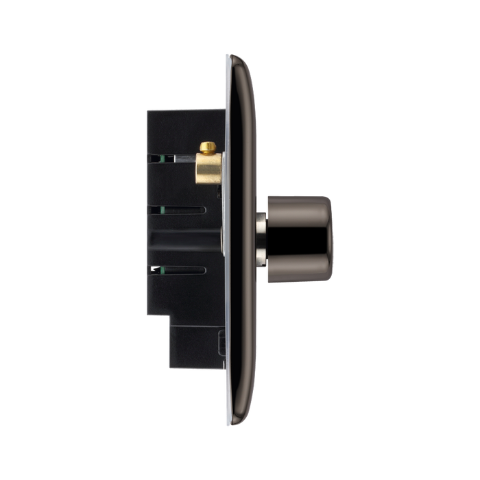 BG Nexus Metal Black Nickel 1G Dimmer Switch NBN81