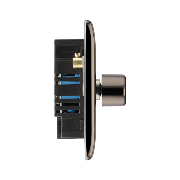 BG Nexus Metal Black Nickel 2G Dimmer Switch NBN82