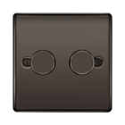 BG Nexus Metal Black Nickel 2G Dimmer Switch NBN82