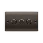 BG Nexus Metal Black Nickel 3G Dimmer Switch NBN83