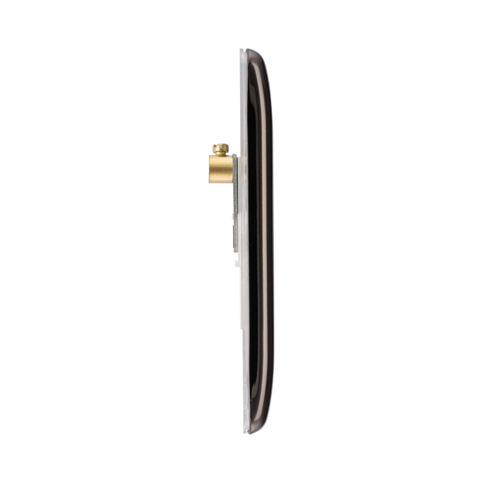BG Nexus Metal Black Nickel Single Blank Plate NBN94