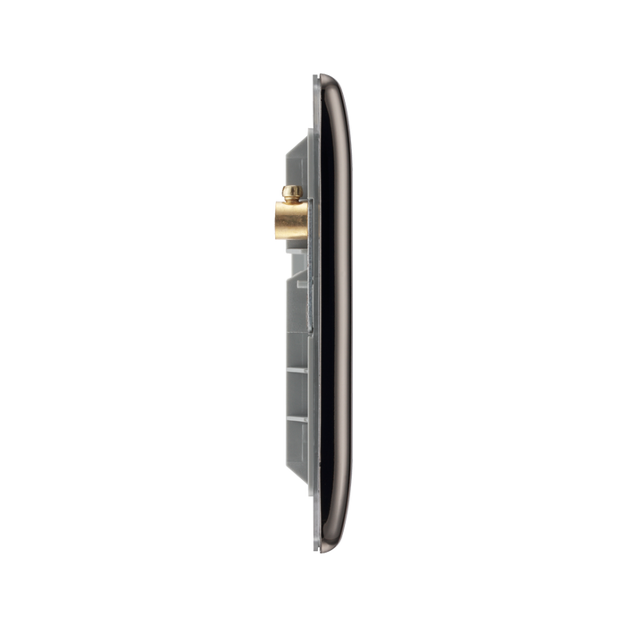 BG Nexus Metal Black Nickel 4G Euro Plate NBNEMR4