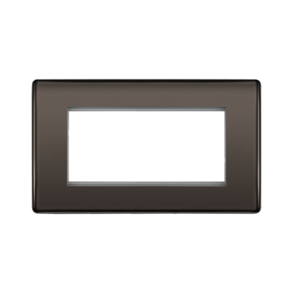 BG Nexus Metal Black Nickel 4G Euro Plate NBNEMR4