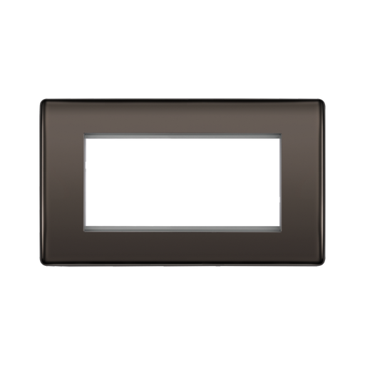 Rectangular black frame on a white background