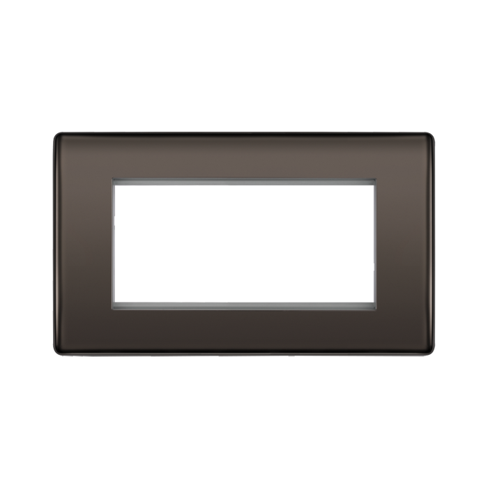 Rectangular black frame on a white background