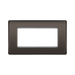Rectangular black frame on a white background