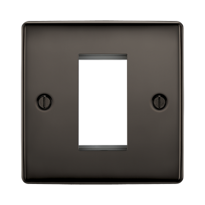 BG Nexus Metal Black Nickel 1G Euro Plate NBNEMS1