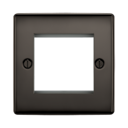 BG Nexus Metal Black Nickel 2G Euro Plate NBNEMS2