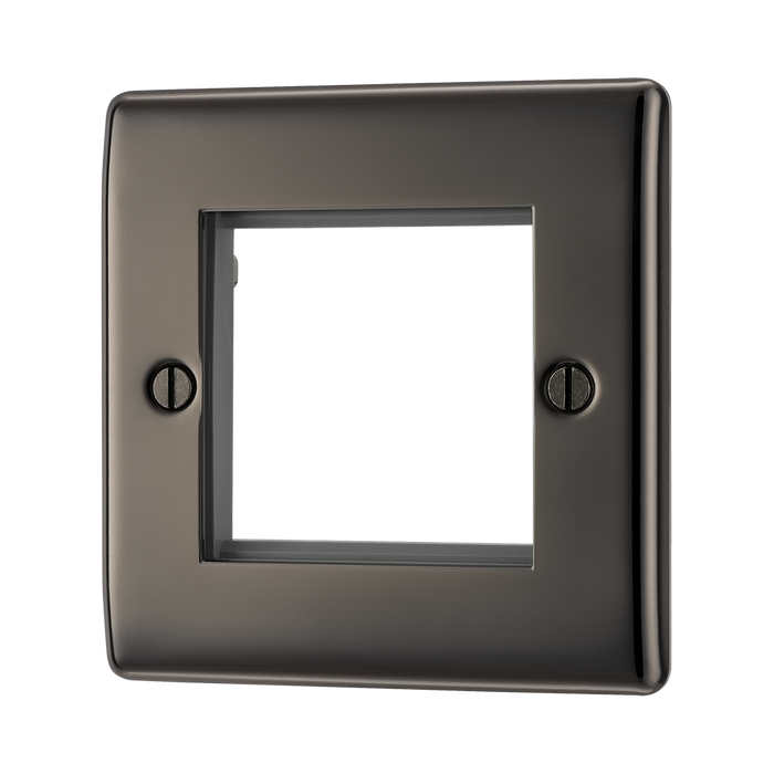 BG Nexus Metal Black Nickel 2G Euro Plate NBNEMS2