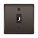 BG Nexus Metal Black Nickel Flex Outlet NBNFLEX Available from RS Electrical Supplies