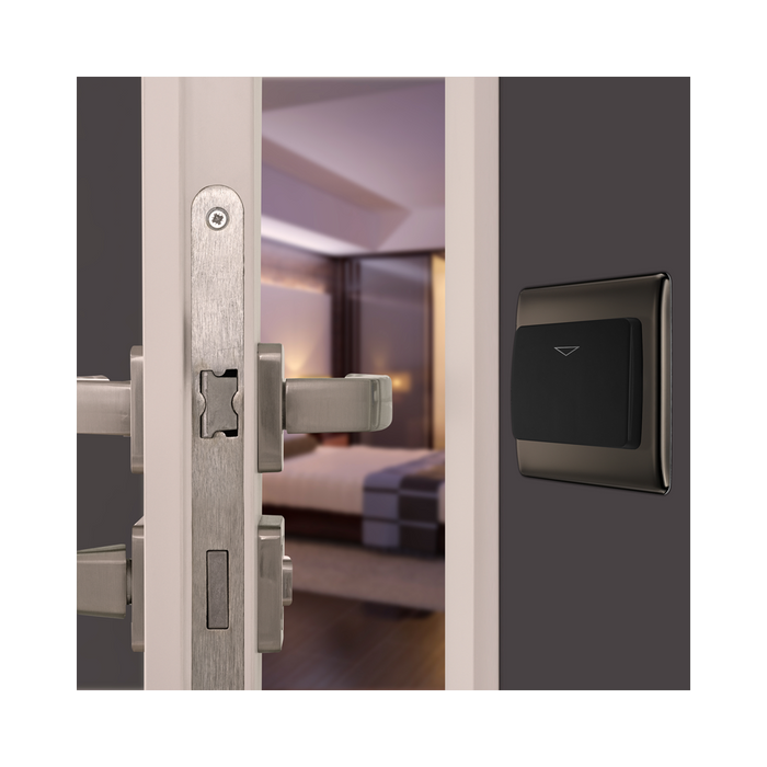 BG Nexus Metal Black Nickel Hotel Key Card Switch NBNKYCSB