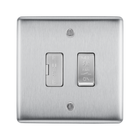 BG Nexus Metal Brushed Steel Fan Isolator Switch NBS15