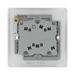 Rear view of BG Nexus Metal Brushed Steel Fan Isolator Switch