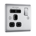 BG Nexus Metal Brushed Steel 13A Single USB Socket NBS21U2B additional product image 2