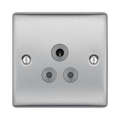 BG Nexus Metal Brushed Steel 5A Unswitched Socket NBS29G Available from RS Electrical Supplies