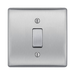 BG Nexus Metal Brushed Steel 20A Double Pole Switch NBS30 Available from RS Electrical Supplies