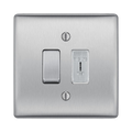 BG Nexus Metal Brushed Steel 2W & Emergency Key Switch NBS42EL Available from RS Electrical Supplies