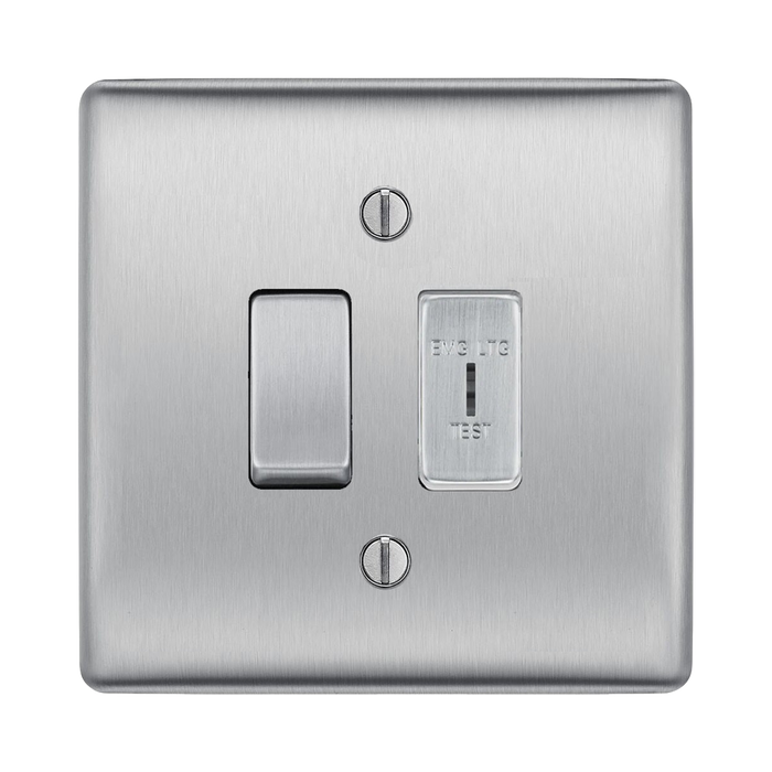 BG Nexus Metal Brushed Steel 2W & Emergency Key Switch NBS42EL Available from RS Electrical Supplies