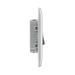 Metallic light switch on a white background profile