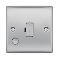 Metallic fuse switch on a white background