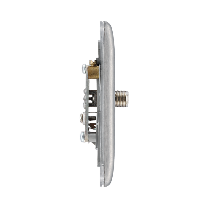 BG Nexus Metal Brushed Steel Satellite Socket NBS64G