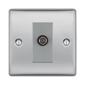 BG Nexus Metal Brushed Steel Satellite Socket NBS64G