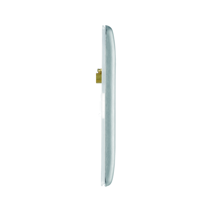 BG Nexus Metal Brushed Steel Double Blank Plate NBS95