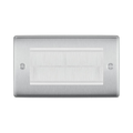 BG Nexus Metal Brushed Steel 4G Cable Brush Outlet NBSEMR4BRW Available from RS Electrical Supplies