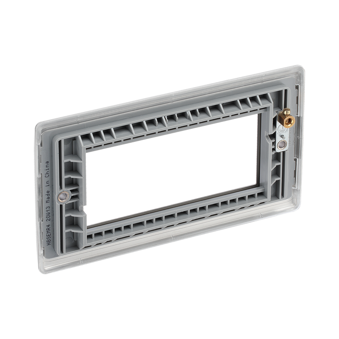BG Nexus Metal Brushed Steel 4G Euro Plate NBSEMR4 additional product image 4