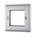 BG Nexus Metal Brushed Steel 2G Euro Plate NBSEMS2 additional product image 3
