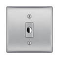 BG Nexus Metal Brushed Steel Flex Outlet NBSFLEX Available from RS Electrical Supplies